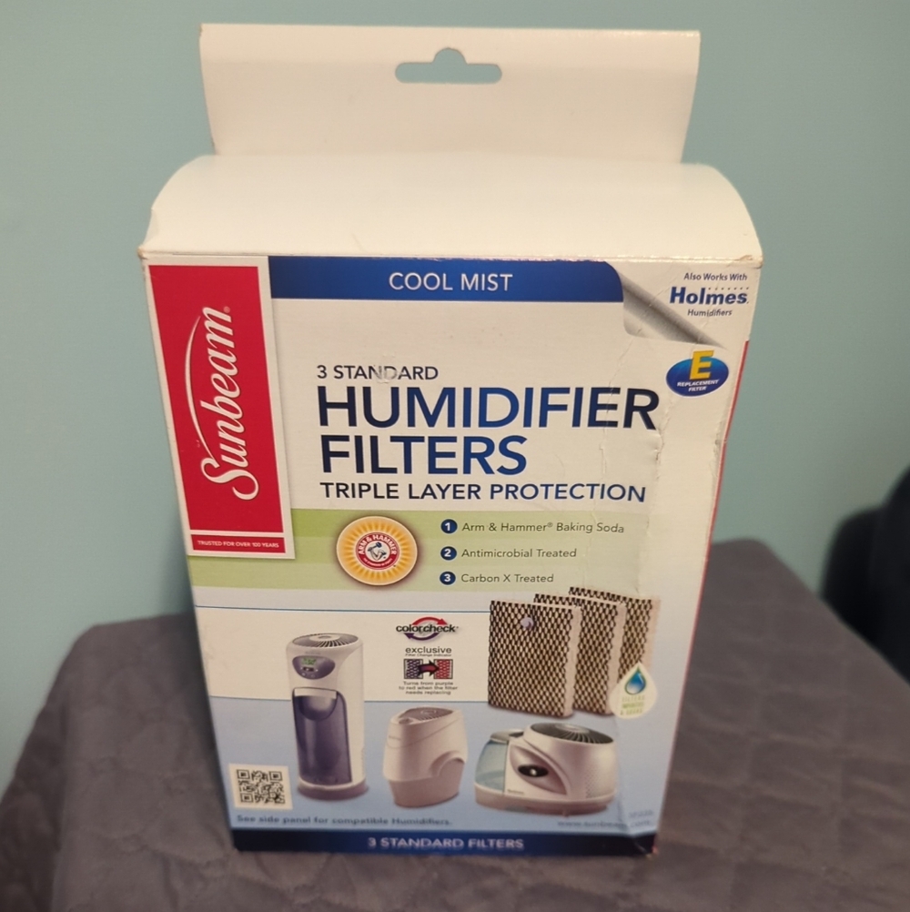 Sunbeam Humidifier Filters - Cool Mist (White/Blue)